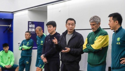 国安董事长向球队讲话：我不担心你们打硬仗、不放心打中下游球队
