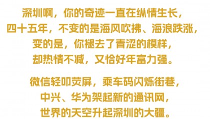 深图艺苑 │ “致敬 深圳”——深圳经济特区建立45周年朗诵会