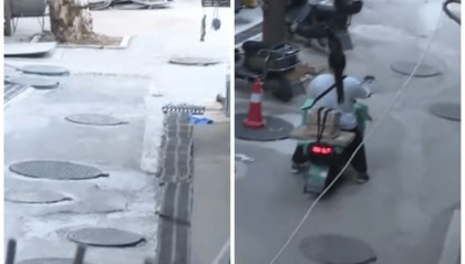 长沙一小区变“井”区：9栋楼井盖多达170个，施工方称地下管网复杂只能加井